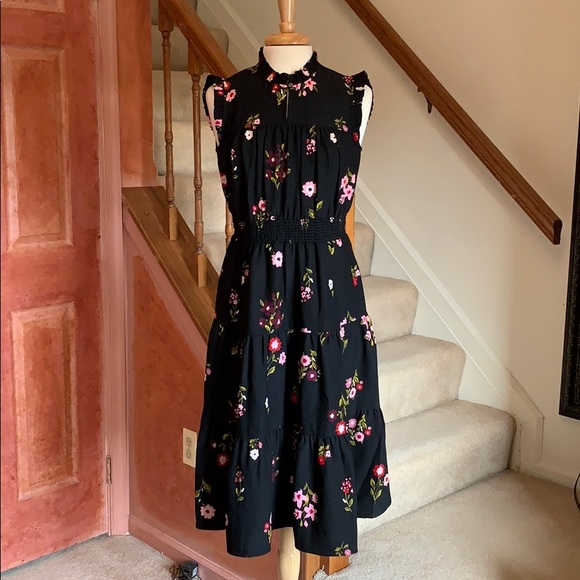 kate spade meadow smock waist dress
